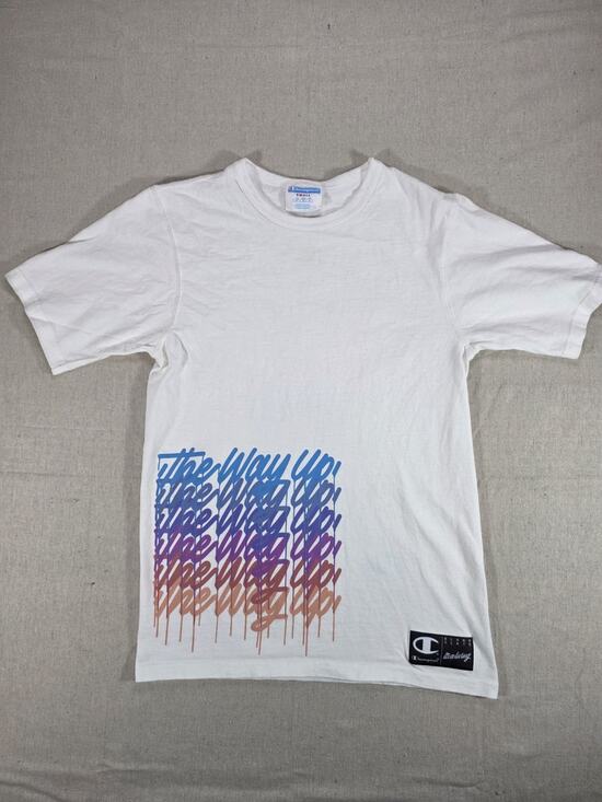 Champion Other - Champion The Way Up Graphic T-Shirt Men's Small White Short Sleeve Crew Neck